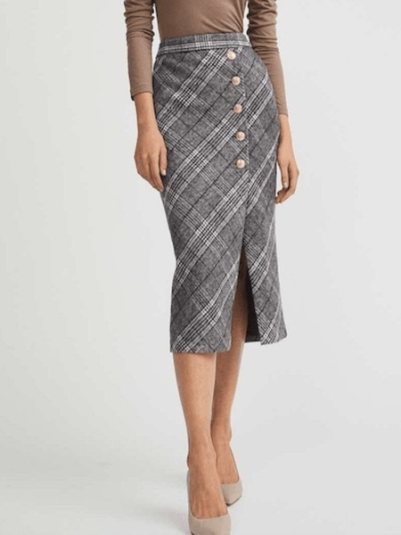 Winter Slim Fit Elegant Work Formal Non-Stretch Zipper fly Skirts, Gray, Midi Skirts
Winter Slim Fit Elegant Work Formal Non-Stretch Zipper fly Skirts, Gray, Midi Skirts