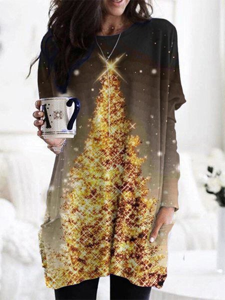Shining Christmas Tree Printed Long Sleeves Crew Neck Plus Size Casual Tops, Multicolor, T-Shirts
Shining Christmas Tree Printed Long Sleeves Crew Neck Plus Size Casual Tops, Multicolor, T-Shirts