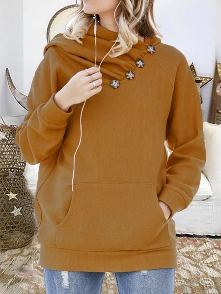 Vacation Casual Solid Long Sleeve Button Hoodie Sweatshirt, Brown, Hoodies & Sweatshirts
Vacation Casual Solid Long Sleeve Button Hoodie Sweatshirt, Brown, Hoodies & Sweatshirts
