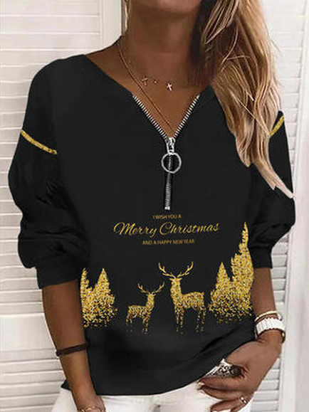 Christmas Regular Fit V Neck Casual Sweatshirt, Black, Sweatshirts & Hoodies
Christmas Regular Fit V Neck Casual Sweatshirt, Black, Sweatshirts & Hoodies