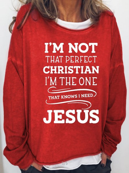 Perfect Christian Cotton Blends Casual Letter Sweatshirts, Red, Hoodies&Sweatshirts
Perfect Christian Cotton Blends Casual Letter Sweatshirts, Red, Hoodies&Sweatshirts