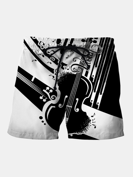 Printed Pants, As picture, Men's shorts