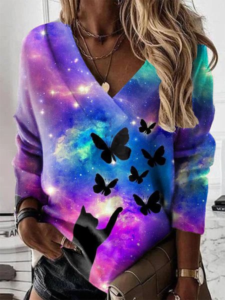 Loosen Shirts & Tops, As picture, Tops