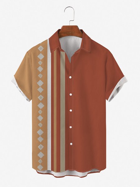 Mens Striped Print Round Hem Loose Short Sleeve Bowling Hawaiian Shirts, Orange, Shirts & Blouse
Mens Striped Print Round Hem Loose Short Sleeve Bowling Hawaiian Shirts, Orange, Shirts & Blouse