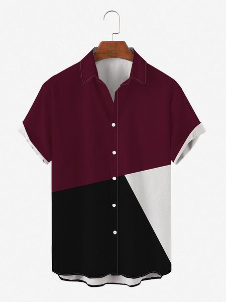 Mens Color block Print Round Hem Loose Short Sleeve Shirts, Multicolor, Men's Floral shirt
Mens Color block Print Round Hem Loose Short Sleeve Shirts, Multicolor, Men's Floral shirt