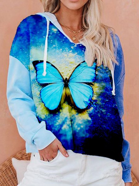 Butterfly Print Raglan Sleeve Casual Hooded Sweatshirt, Blue, Sweatshirts & Hoodies
Butterfly Print Raglan Sleeve Casual Hooded Sweatshirt, Blue, Sweatshirts & Hoodies