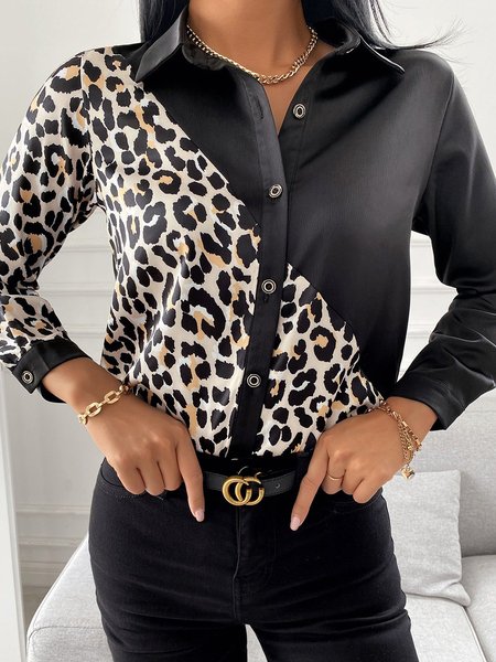 Casual Shirts & Tops(accessory not included), Black, Shirts & Blouses