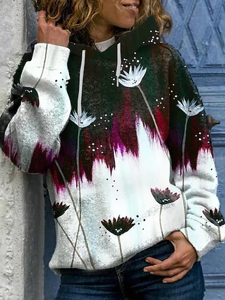 Regular Fit Cotton Blends Casual Sweatshirt, Multicolor, Sweatshirts & Hoodies