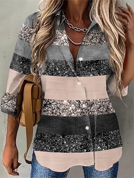 Long Sleeve Casual Shirt Collar Color Block Shirts & Tops, Multicolor, Blouses & Shirts
Long Sleeve Casual Shirt Collar Color Block Shirts & Tops, Multicolor, Blouses & Shirts