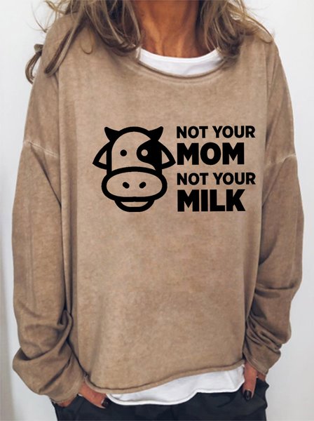 Cow Not Your Mom Not Your Milk Women's sweatshirt, Light brown, Hoodies&Sweatshirts
Cow Not Your Mom Not Your Milk Women's sweatshirt, Light brown, Hoodies&Sweatshirts