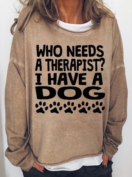 Funny Dog Sayings Bumper Women's Sweatshirt, Light brown, Hoodies&Sweatshirts