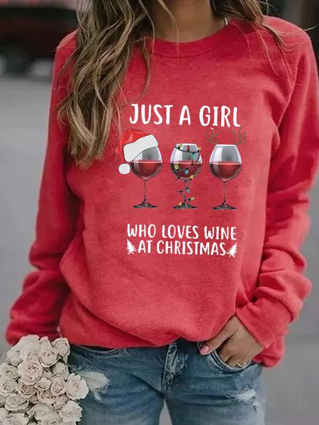 Just A Girl Who Loves Wine At Christmas Women's Sweatshirt, Red, Hoodies&Sweatshirts
Just A Girl Who Loves Wine At Christmas Women's Sweatshirt, Red, Hoodies&Sweatshirts