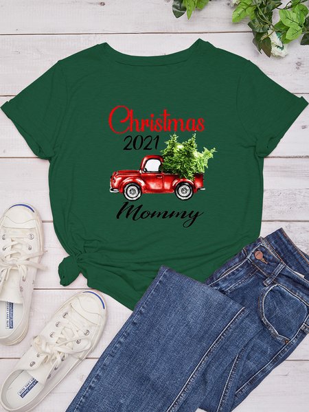Family Christmas 2021 Shirts, Green, T-shirts