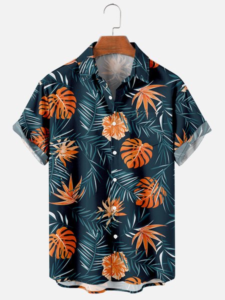 Mens Tropical Leaves Print Casual Breathable Chest Pocket Short Sleeve Hawaiian Shirts, Yellow, Men's Floral shirt
Mens Tropical Leaves Print Casual Breathable Chest Pocket Short Sleeve Hawaiian Shirts, Yellow, Men's Floral shirt