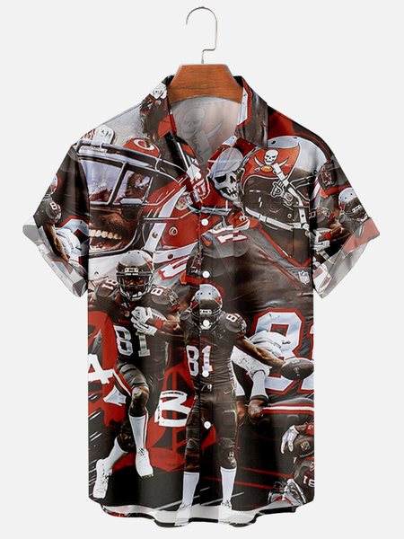 Mens Florida Tampa Bay Buccaneers Super Bowl Rubgy Print Casual Breathable Chest Pocket Short Sleeve Hawaiian Shirts, Red, Men's Floral shirt
Mens Florida Tampa Bay Buccaneers Super Bowl Rubgy Print Casual Breathable Chest Pocket Short Sleeve Hawaiian Shirts, Red, Men's Floral shirt