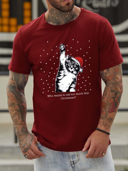 Who Wants To Eat Too Much This Christmas Crew Neck Casual Cotton Blends Shirts & Tops, Red, T-shirts
Who Wants To Eat Too Much This Christmas Crew Neck Casual Cotton Blends Shirts & Tops, Red, T-shirts