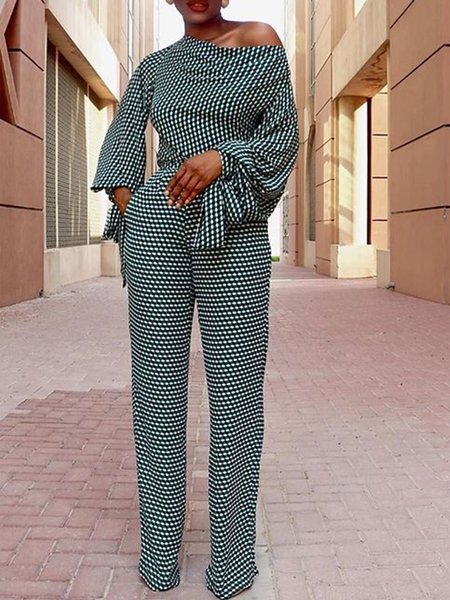 Simple Elegant Boat Neck Simple Polka Dots One-Pieces, As picture, Pants Set
Simple Elegant Boat Neck Simple Polka Dots One-Pieces, As picture, Pants Set