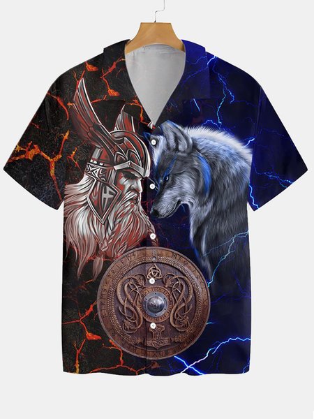 Hawaiian Vintage Viking Shield Hawaiian Short Sleeve Shirt, As picture, Men's Floral shirt
Hawaiian Vintage Viking Shield Hawaiian Short Sleeve Shirt, As picture, Men's Floral shirt
