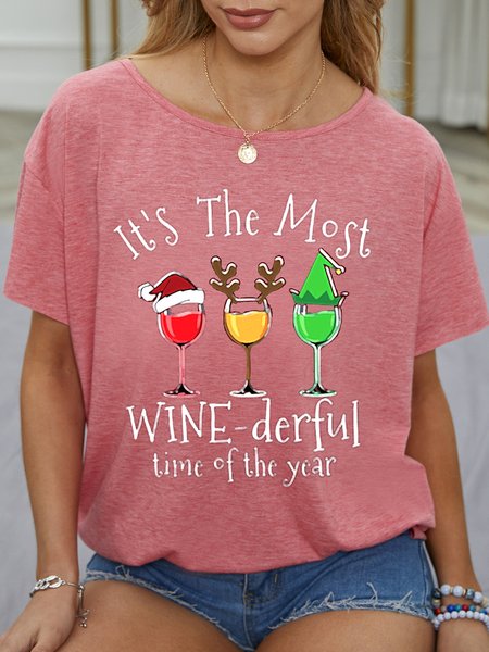 It S The Most Winederful Time Christmas Xmas Crew Neck Casual Shirts & Tops, Red, T-shirts
It S The Most Winederful Time Christmas Xmas Crew Neck Casual Shirts & Tops, Red, T-shirts