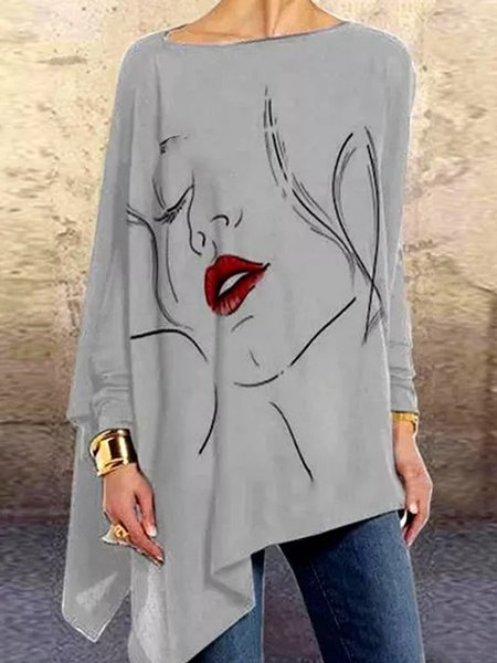 Batwing Casual Boat Neck Shirts & Tops(accessory not included), Deep gray, Long sleeve tops
Batwing Casual Boat Neck Shirts & Tops(accessory not included), Deep gray, Long sleeve tops