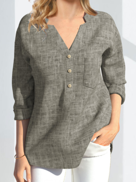 Casual Checked/Plaid Henley Long sleeve Shirts & Tops, Gray-brown, Blouses & Shirts
Casual Checked/Plaid Henley Long sleeve Shirts & Tops, Gray-brown, Blouses & Shirts