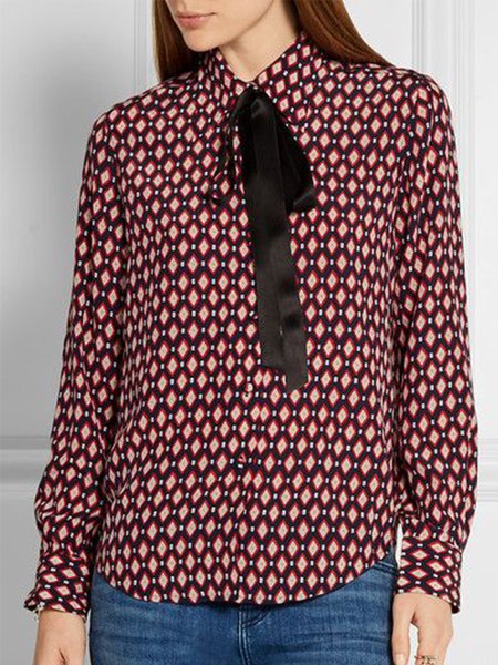 Shirt Sleeve Simple Geometric Shirts & Tops With Scarf, As picture, Blouses and Shirts
Shirt Sleeve Simple Geometric Shirts & Tops With Scarf, As picture, Blouses and Shirts