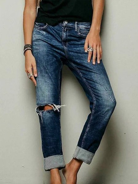 Denim Casuale Pantaloni, Denim blue, Jeans