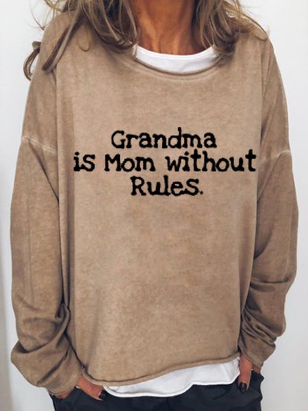 Grandma Is Mom Without Rules Women's Sweatshirts, Light brown, Hoodies&Sweatshirts
Grandma Is Mom Without Rules Women's Sweatshirts, Light brown, Hoodies&Sweatshirts