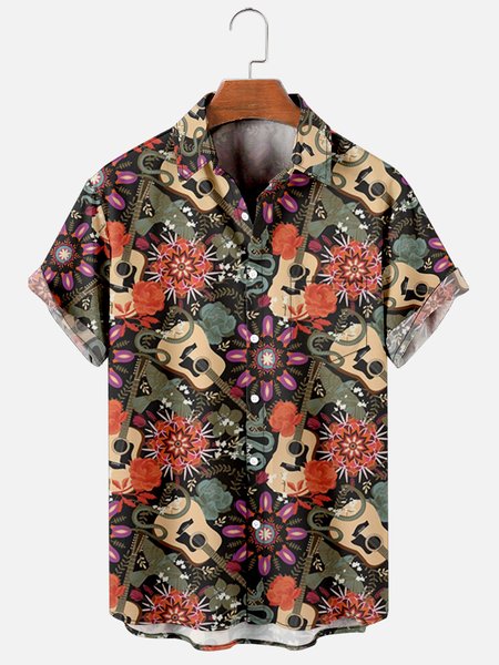 Hawaiian Retro Hippie Men's Casual Short-sleeved Shirt, As picture, Men's Floral shirt
Hawaiian Retro Hippie Men's Casual Short-sleeved Shirt, As picture, Men's Floral shirt