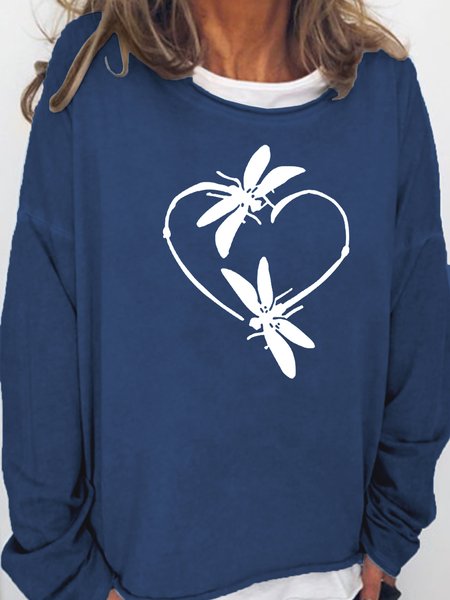 Dragonfly Casual Sweatshirt, Dark blue, Hoodies&Sweatshirts