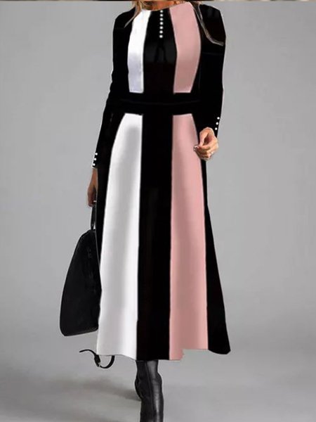 Elegant Regular Fit Color Block Dresses(accessory not included), Pink, Tie dye dress
Elegant Regular Fit Color Block Dresses(accessory not included), Pink, Tie dye dress