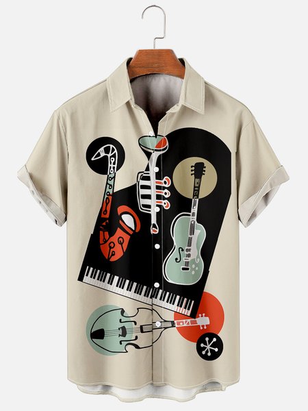 Hawaiian Retro Music Men's Casual Short-sleeved Shirt, As picture, Shirts & Blouse
Hawaiian Retro Music Men's Casual Short-sleeved Shirt, As picture, Shirts & Blouse