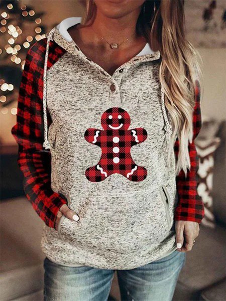 Christmas Gingerbread Plaid Printed Long Sleeves Hoodie Plus Size Casual Sweatshirts, Multicolor, Hoodies & Sweatshirts
Christmas Gingerbread Plaid Printed Long Sleeves Hoodie Plus Size Casual Sweatshirts, Multicolor, Hoodies & Sweatshirts
