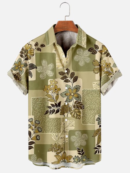 Vintage Medieval Floral Hawaiian Short Sleeve Shirt, As picture, Men's Floral shirt
Vintage Medieval Floral Hawaiian Short Sleeve Shirt, As picture, Men's Floral shirt