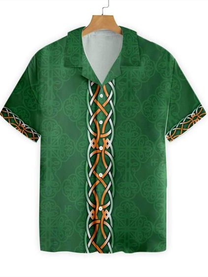 Mens St Patrick‘s Day Ethnic Print Casual Breathable Short Sleeve Hawaiian Shirts, Green, Men's Floral shirt
Mens St Patrick‘s Day Ethnic Print Casual Breathable Short Sleeve Hawaiian Shirts, Green, Men's Floral shirt