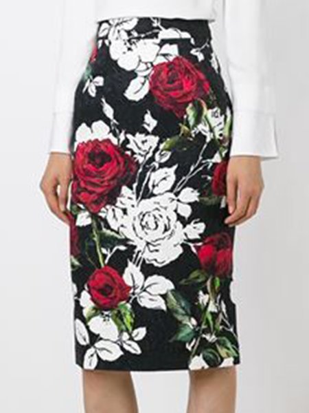 Elegant Lady Work Date Daily Lady Skirts, As picture, Midi Skirts