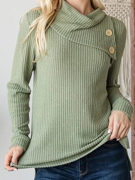 Casuale Solido Allentare Maniche Lunghe Asimmetrico Collo Top, Verde, Blouses & Shirts
Casuale Solido Allentare Maniche Lunghe Asimmetrico Collo Top, Verde, Blouses & Shirts