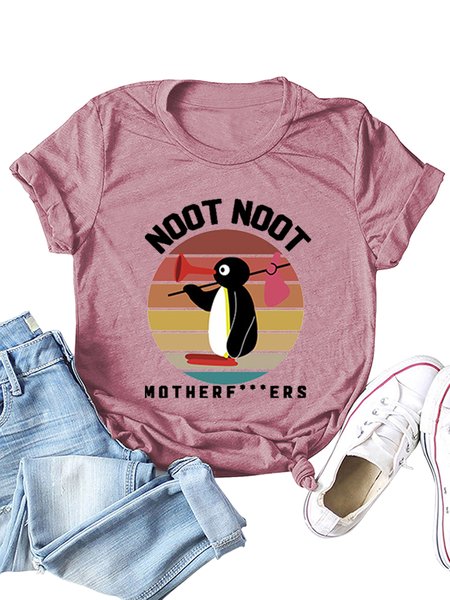 Letter Regular Fit Shirts & Tops, Pink, T-shirts 
Letter Regular Fit Shirts & Tops, Pink, T-shirts