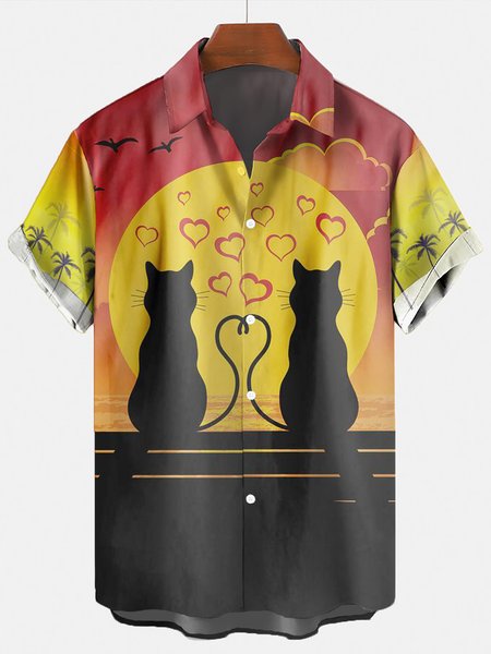 Vintage Valentine's Day Hawaiian Short Sleeve Shirt, As picture, Men's Floral shirt
Vintage Valentine's Day Hawaiian Short Sleeve Shirt, As picture, Men's Floral shirt