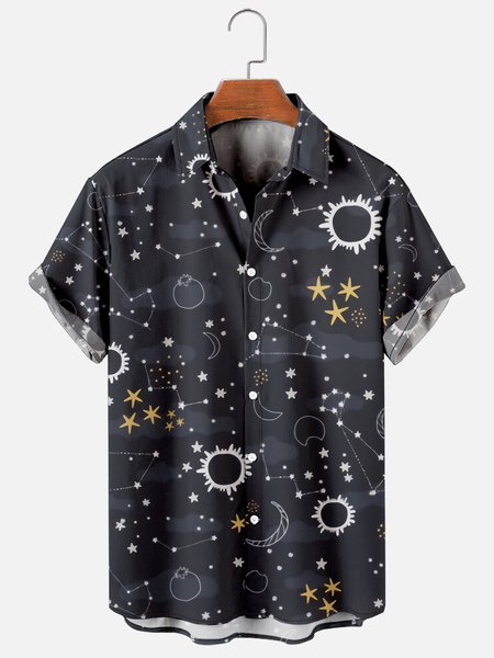 Hawaiian Retro Hippie Men's Casual Short-sleeved Shirt, Black, Men's Floral shirt
Hawaiian Retro Hippie Men's Casual Short-sleeved Shirt, Black, Men's Floral shirt