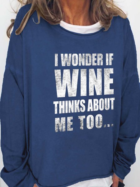 Funny text print round neck long-sleeved Sweatshirts, Deep blue, Hoodies&Sweatshirts
Funny text print round neck long-sleeved Sweatshirts, Deep blue, Hoodies&Sweatshirts