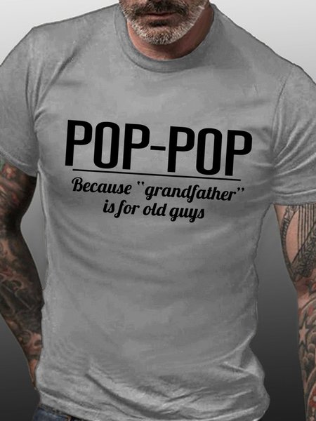 Gift for Poppop Because Grandfather is for Old Guys Men Short Sleeve T-shirt, Gray, T-shirts
Gift for Poppop Because Grandfather is for Old Guys Men Short Sleeve T-shirt, Gray, T-shirts