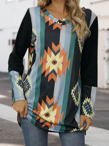 Plus Size Casual Loosen Crew Neck Shirts & Tops(accessory not included), Black, Long sleeve tops
Plus Size Casual Loosen Crew Neck Shirts & Tops(accessory not included), Black, Long sleeve tops