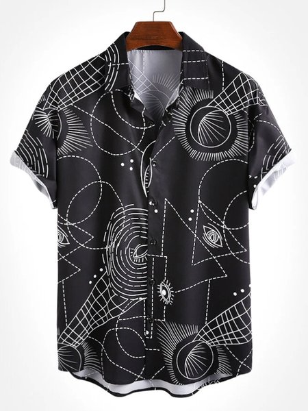 Printed Short Sleeve Shirt Collar Cotton Blends Shirts & Tops, Black, Men's Floral shirt
Printed Short Sleeve Shirt Collar Cotton Blends Shirts & Tops, Black, Men's Floral shirt