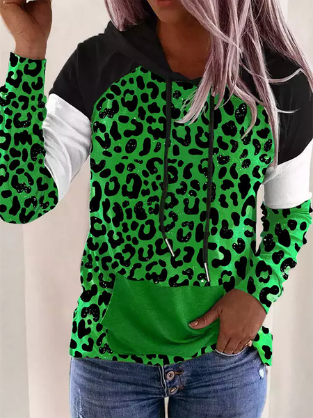 Green Leopard Print Pocket Drawstring Casual Hoodie Sweatshirt, Sweatshirts & Hoodies
Green Leopard Print Pocket Drawstring Casual Hoodie Sweatshirt, Sweatshirts & Hoodies
