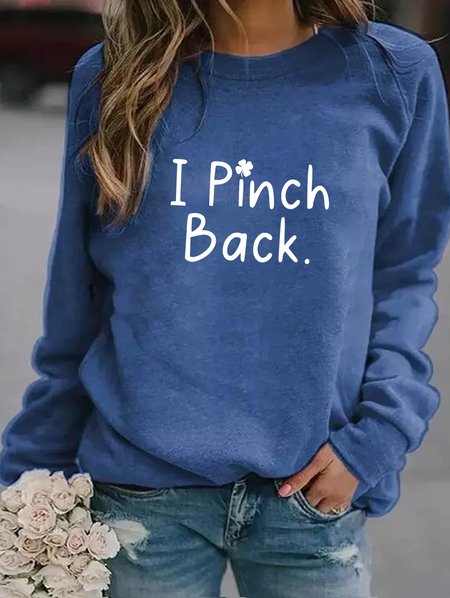 I Pinch Back Women's sweatshirt, Blue, Hoodies&Sweatshirts
