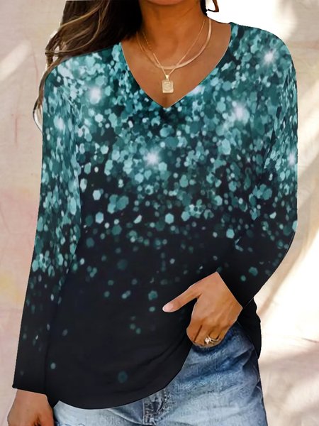 Metal Teal Ocean Glitter Casual Abstract Shirts & Tops, As picture, Hoodies&Sweatshirts
Metal Teal Ocean Glitter Casual Abstract Shirts & Tops, As picture, Hoodies&Sweatshirts