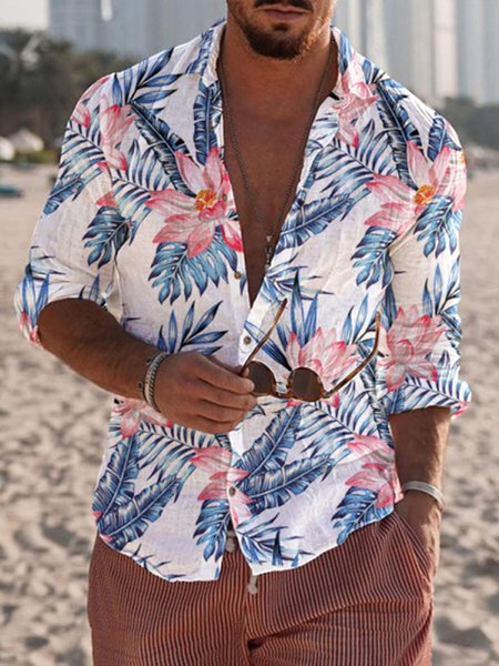 Comfortable Cotton And Linen Beach Leaf Long-sleeved Shirt, As picture, Shirts & Blouse
Comfortable Cotton And Linen Beach Leaf Long-sleeved Shirt, As picture, Shirts & Blouse
