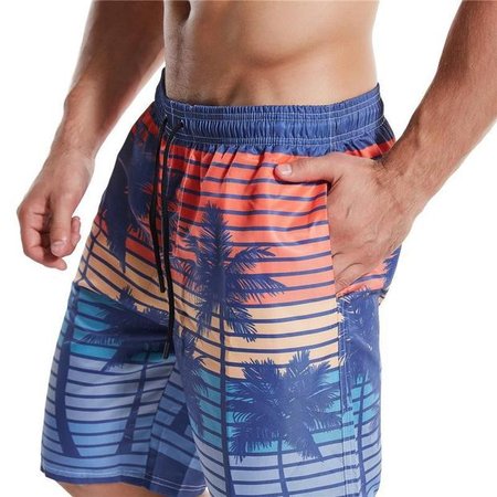 Mens Coconut Tree Printed Casual Breathable Hawaiian Beach Pants, Blue, Men's shorts
Mens Coconut Tree Printed Casual Breathable Hawaiian Beach Pants, Blue, Men's shorts