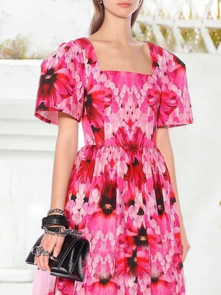 Shore Resort Pink U-neck Floral Waist Smock Skirt, Multicolor, Floral Dresses
Shore Resort Pink U-neck Floral Waist Smock Skirt, Multicolor, Floral Dresses